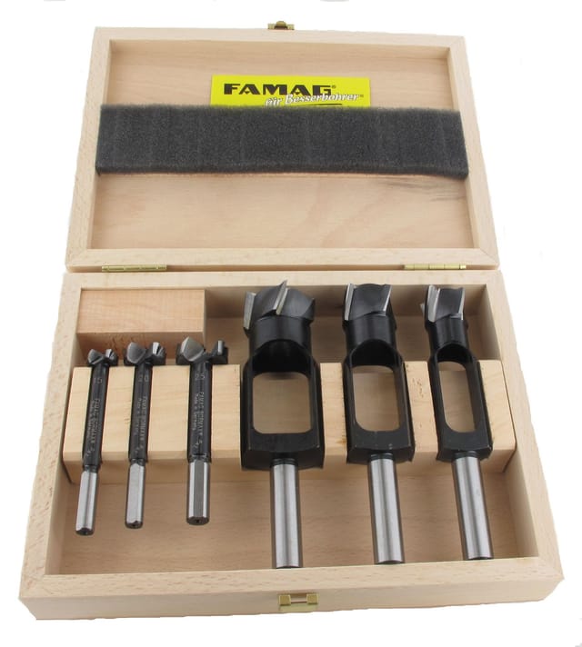 Scheibenschneider Bormax 2.0WS prima 6teilig 15 20 25mm Holzkasten 1628306 - Famag