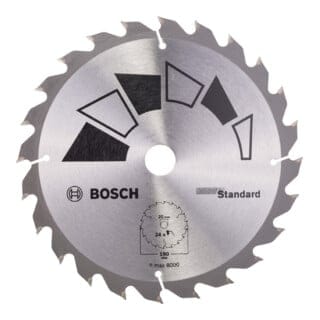 Kreissägeblatt standard d= 190 mm Bohrung= 20 mm z= 24 - 2609256818 - Bosch