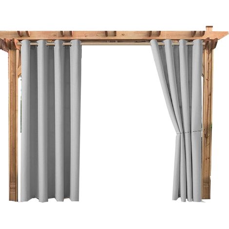 Wasserdichter Outdoor-vorhang Für Terrasse Oder Pavillon, Wärmeisolierender Und Schattenspendender Vorhang, 132 X 182 Cm (52 X 72 Zoll), Ein Vorhang