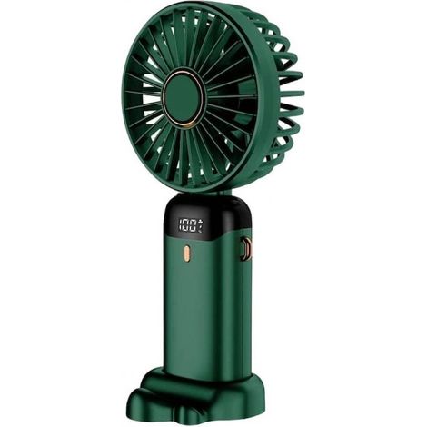 Usb-wiederaufladbarer Tragbarer Outdoor-ventilator, Mini-tragbarer Kühlventilator Mit Digitalanzeige