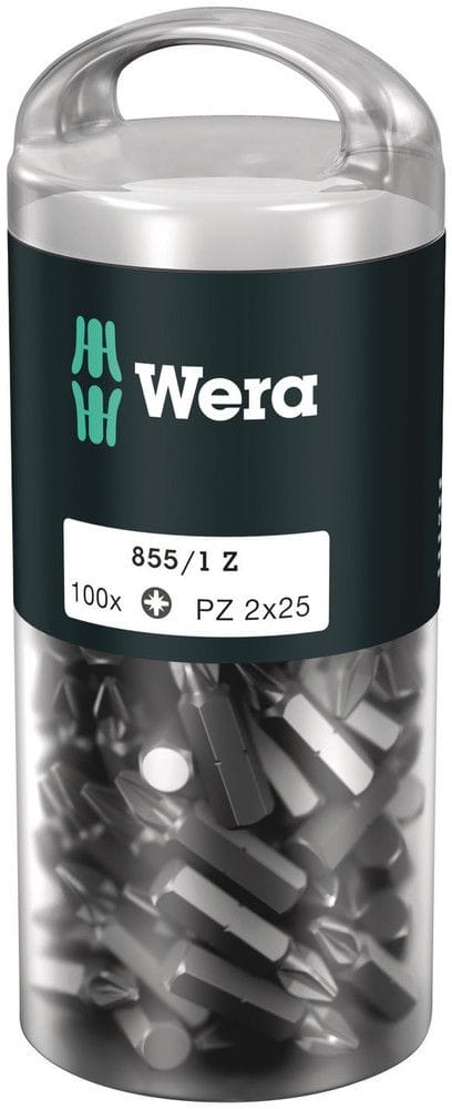 Bit-Großpack PZ2x25mm zähhart a 100 Stück Wera