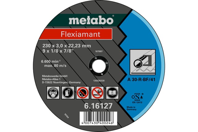 Metabo - Flexiamant 115x2,5x22,23 Stahl, Trennscheibe, gekröpfte Ausführung (616727000)