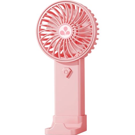 1 Tragbarer, Per Usb Aufladbarer Ventilator – Rosa