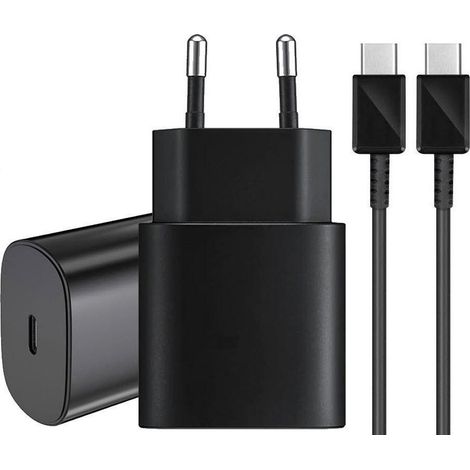Samsung Laddare 20w Netzteil + 1m Kabel Schwarz