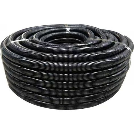 Electriduct 2,5" Wellrohr Aus Polyethylen (2,5" Innendurchmesser) - Schwarz - 1,5 M