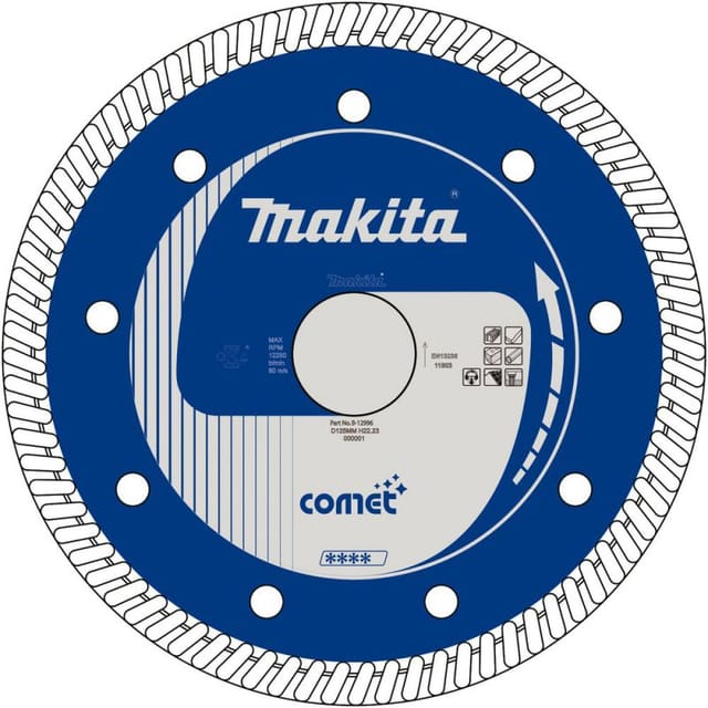 Diamantscheibe 125x22,23 comet, Turob Rim - Makita