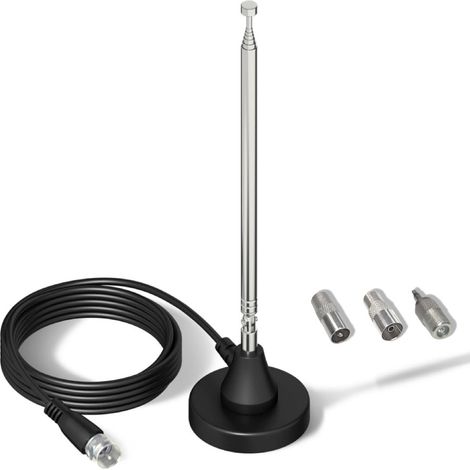 Dab-radioantenne Für Hifi-anlagen Im Innenbereich, 3m-stereo-antennentuner Mit Magnetfuß