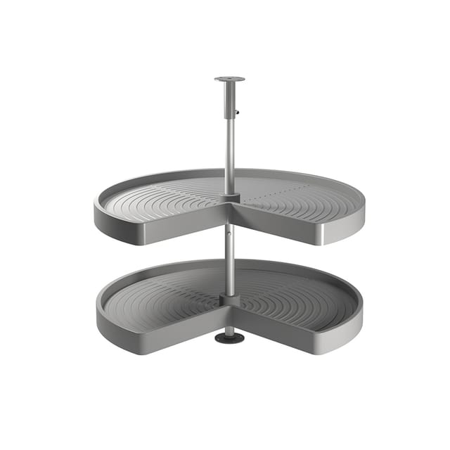 Emuca - 8928921] Tablett-Satz 8928921 Shelvo 3/4 Modul 900mm Kunststoff grau