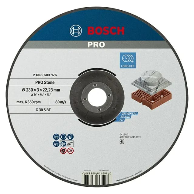 Bosch PRO Stone Trennscheibe 230 x 3 x 22,23 mm - 2608603176