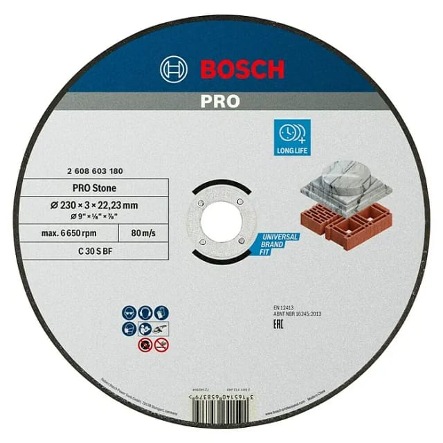 Bosch - pro Stone Trennscheibe 230 x 3 x 22,23 mm - 2608603180