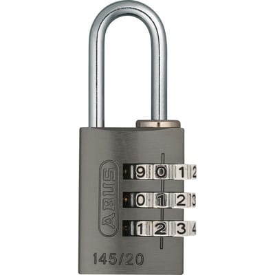 Abus - Zahlenschloss 145/20 titanium Lock-Tag - 46613