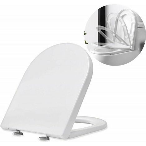 Wc-sitz Mit Absenkautomatik, Uf-wc-deckel, Weißer Wc-deckel Für Badezimmer