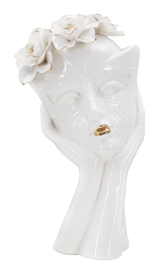 Damen-maskenvase 16,5 X 14 X 27,3 Cm