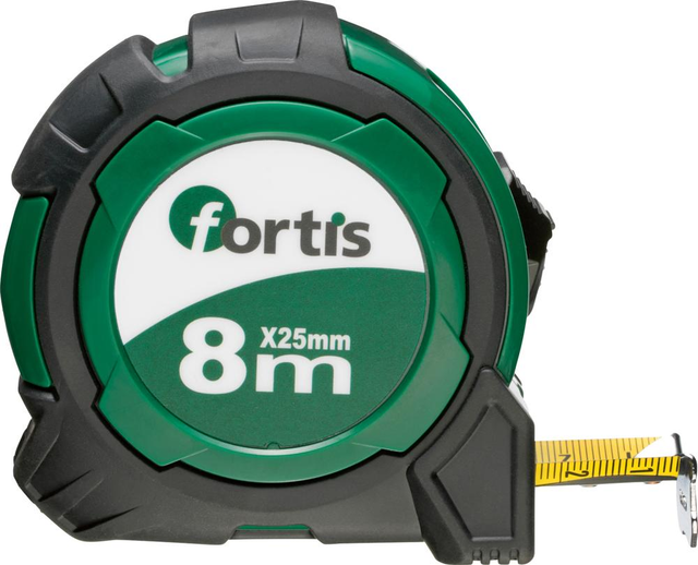 Fortis Taschenbandmaß 8mx25 mm