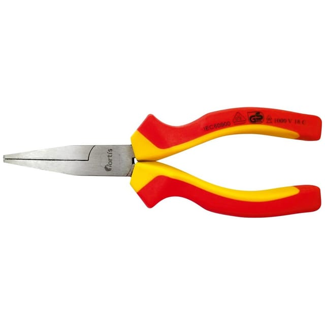 Fortis Langbeckzange vde 160 mm flache Backen, Mehrkomponenten-Griff