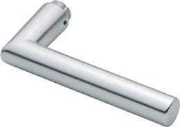 FP - Türdrückerlochteil Amsterdam 1400 Aluminium F1 / naturfarbig Vierkant 8 mm din links / rechts