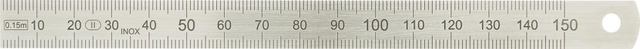 Biegsamer Stahlmaßstab 1000x20x0,5 mm 1/1-Teilung