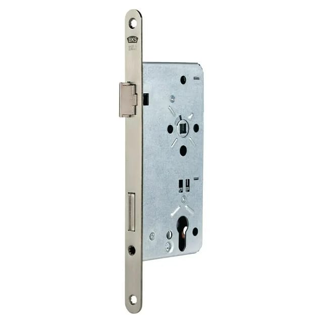 Bks Haustür-Einsteckschloss 0024 pzw 20/65/92/10mm din r silber rd - B-00240-05-R-1