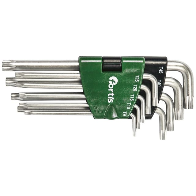 Fortis WinkelSchraubendreher-Clip 9tlg. T9-45