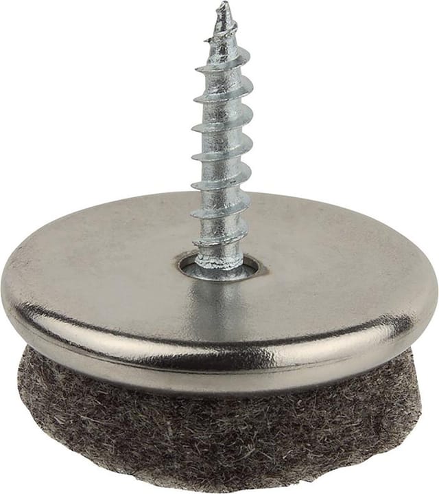 Filzgleiter mit Schraube grau 24mm 100 Stk
