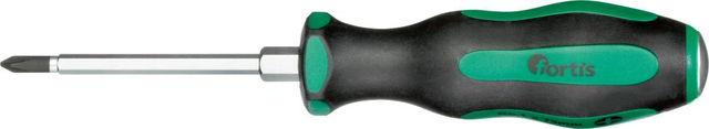 Schraubendreher 6-kant PH1x75mm Schlagkappe fortis