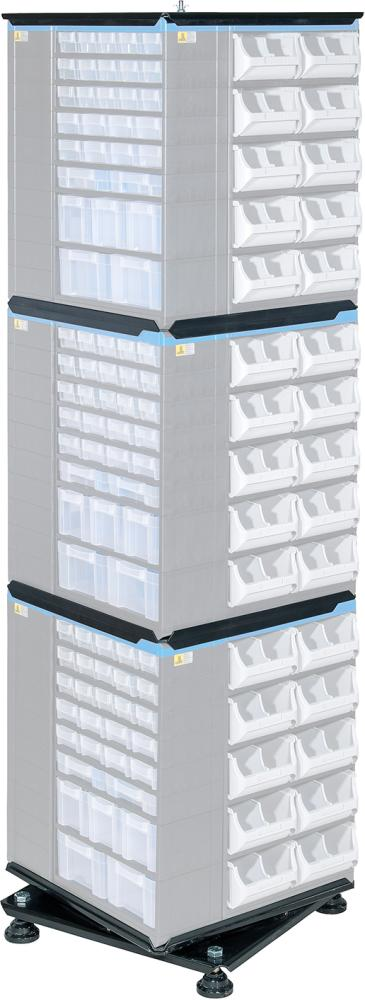 FP - Allit 464665 Drehständer VarioPlus Pro r 171 (b x h x t) 445 x 1710 x 445 mm Schwarz 1 St.