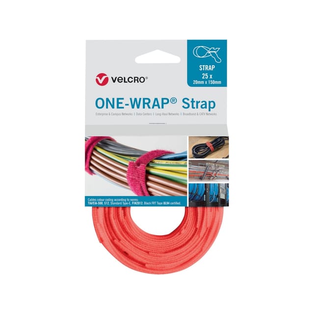 FP - Klettkabelbinder one-wrap® Strap orange 200 mm 25 Stück