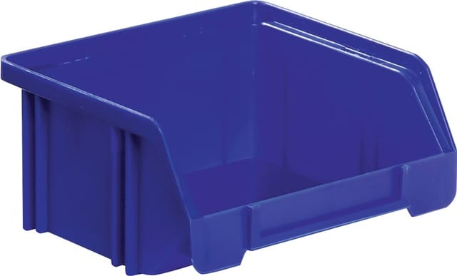 Sichtlagerkasten LK L85/65xB105xH45mm PS blau