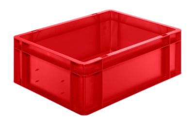 La-ka-pe - Transportstapelbehälter L400xB300xH145mm rot pp Seitenwände geschlossen