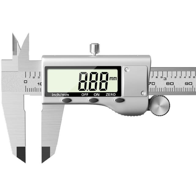 Digitaler Messschieber Aus Edelstahl Mit Großem Lcd-bildschirm, Einfacher Umrechnung Zwischen Zoll- Und Metrischen Einheiten, Für Heimwerker Und Den Hausgebrauch.