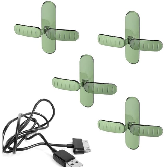 Kabelhalter Für Die Küche, Kabelaufwickler Für Haushaltsgeräte, Selbstklebender Kabelaufwickler, Haken Zur Kabelführung, 4-teiliges Set, Kabeltrommel