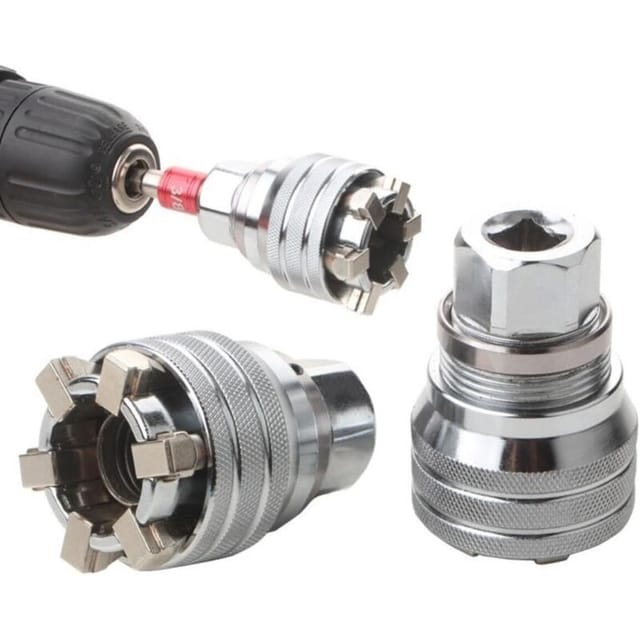 Professioneller verstellbarer Universal-Steckschlüssel 3/8"-3/4" 10 mm - 19 mm - Werkzeug für Ratschen-Drehmomentschlüssel und 3/8"-Bohrmaschine