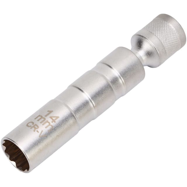 Drehbarer Magnetischer Zündkerzensteckschlüssel, 14 Mm, 12-kant, 3/8"-antrieb, Vibrationsdämpfendes Werkzeug Für Die Serien 1, 3 Und 5