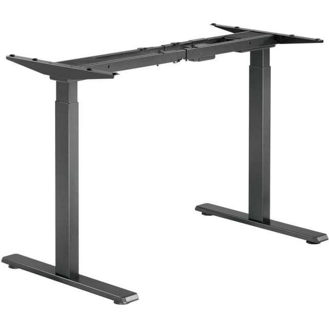 Höhenverstellbarer Schreibtisch zweimotorig, Schreibtischrahmen, Gestell für Tischplatten, mit Kollisionsschutz, Memoryfunktion und