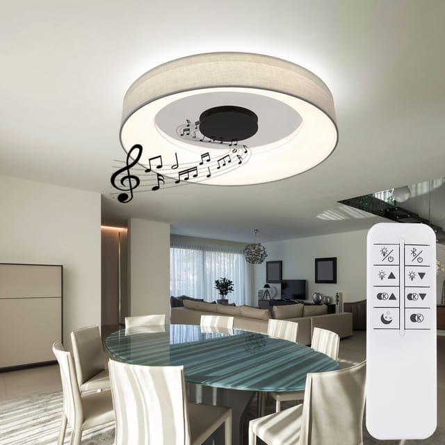 Deckenleuchte - Terpsa - weiß - metall - ø 47cm - led - - Globo