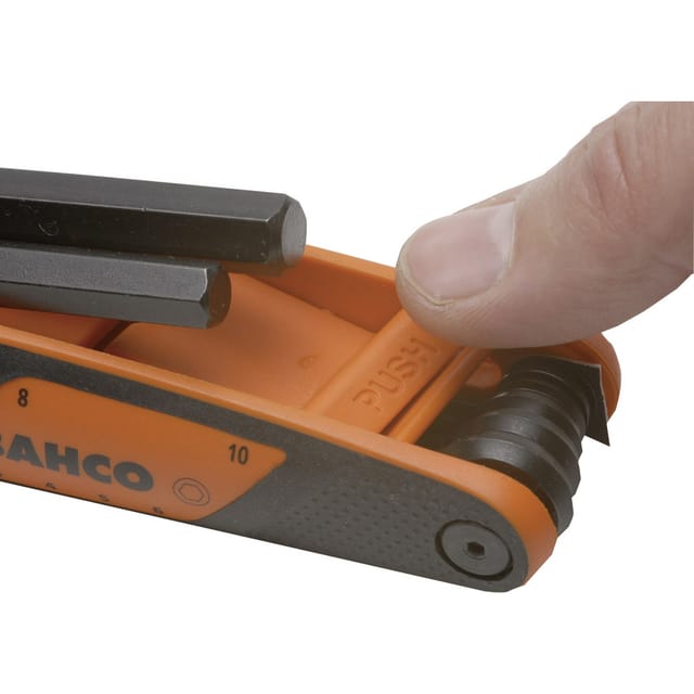 Sechskant-Schraubendreher-Satz, metrisch, brüniert mit weichem Griff 2.5 mm-10 mm - 7-tlg. - Bahco