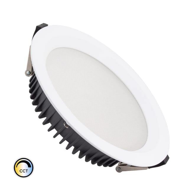 Efectoled - Led Downlight Einbaustrahler 30w Rund Samsung Aero Cct 130 Lm/w Mikroprismatisch Lifud Ausschnitt Ø200 Mm Wählbar (warm-neutral-kalt)