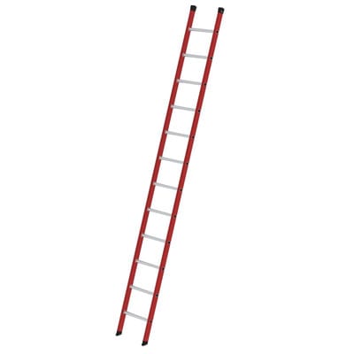 Sprossen-Anlegeleiter GFK/Alu ohne Traverse 12 Sprossen - 035012 - Günzburger Steigtechnik