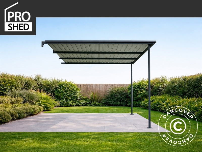 Überdachung Für Gerätehaus Mit Oberlicht, 2,36x2,79x2,02m, 6,5m2, Proshed®, Anthrazit