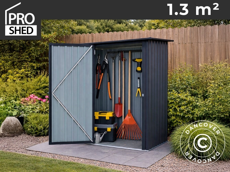 Geräteschuppen 1,42x0,93x1,86m, 1,3m², Proshed®, Anthrazit
