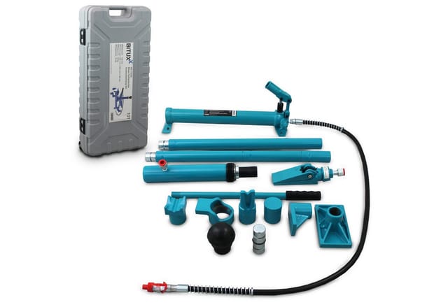 Bituxx - Hydraulisches Ausbeulwerkzeug Set pkw kfz Karosserie Werkzeug bis 10T / 10000kg