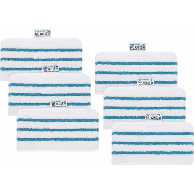 FOREHILL 6er-Pack waschbare Mikrofaserpads für Black & Decker Dampfreiniger FSMP20, FSMH1321JMD, FSM1500, FSM1600, FSM1610, FSM1620, FSM1621,
