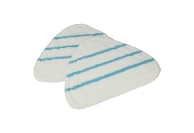 Vhbw - 2x Wischbezug kompatibel mit Clean Maxx Dampfreiniger, Dampfmop - Polyester / Polyamid Blau Weiß
