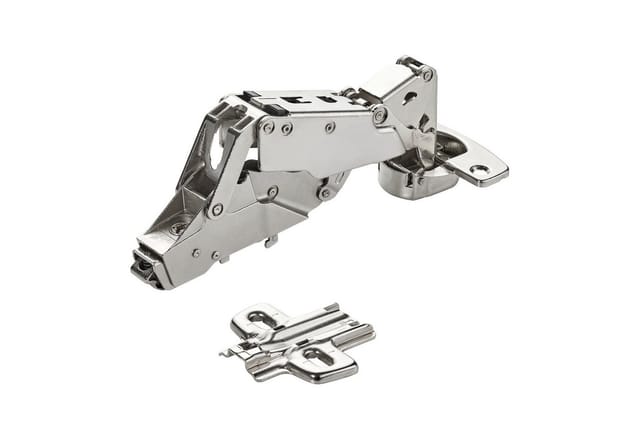 So-tech - Sotech Weitwinkelscharnier 165° Sensys 8657i Mittelanschlag (halb Vorliegend) Null-einsprung, Soft-close Und Schließautomatik, Schnellmontage Inkl. Montageplatte Höhe 0 Mm