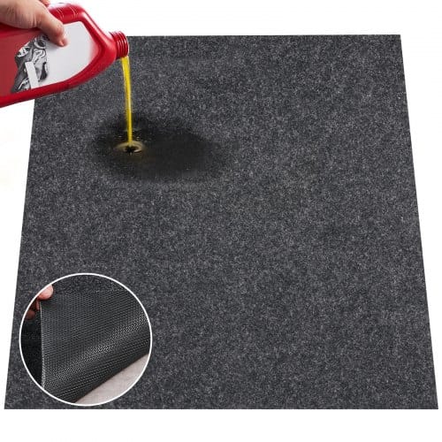 Vevor Garagenbodenmatte 2011,7 X 2590,8 X 2,4 Mm Werkstattboden 820-850 G/m² Garagenboden Filz & Tpe Öl Auffangmatte Garagenmatte Servicematte Bodenschutz Bodenplatten Für Garage