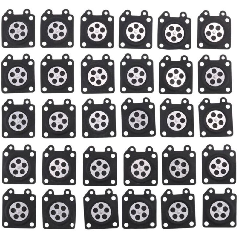 30 Pièces De Carburateur Tampons Membrane Pour Tronçonneuse Modèles 2500 3800 4500 5200 5800