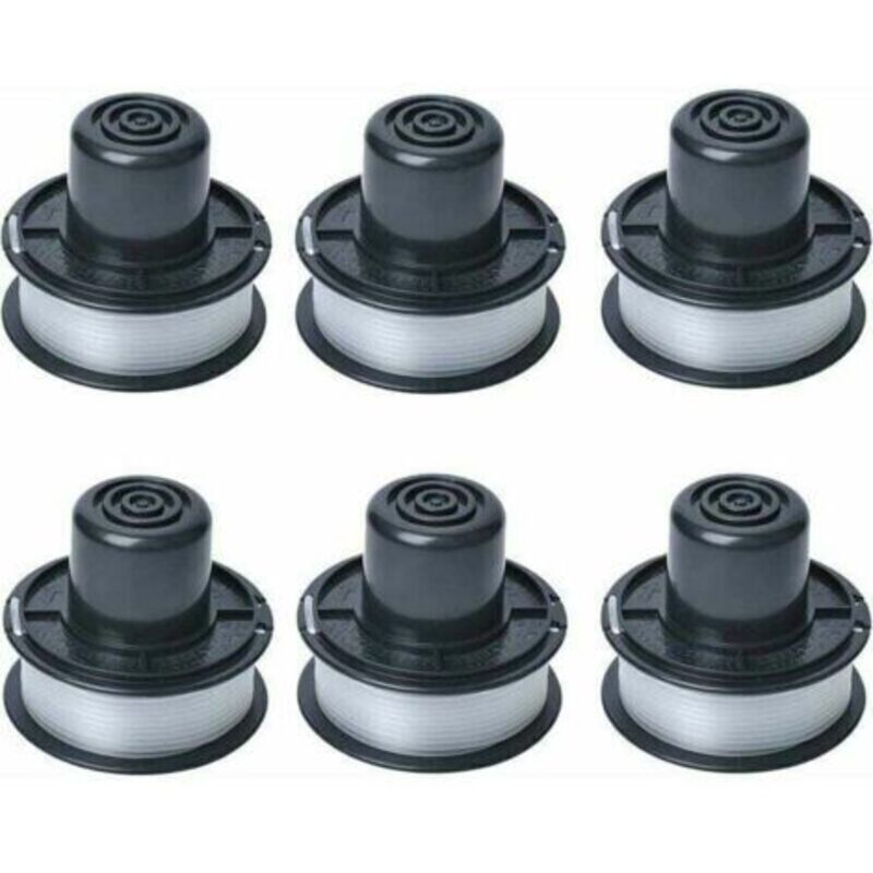 Bobine De Fil A6226 Compatible Avec Black Et Decker Coupe-herbe Automatique Gl250 / Gl310 / Gl360 / Gl360sb, Livrée Avec 6m De Ligne, Ensemble De 6 Bobines..debuns
