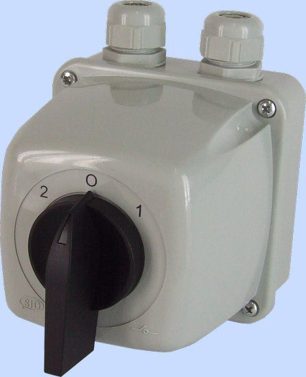 Schalter Elektromet 2-0-1 3 Pole 16a Ip44