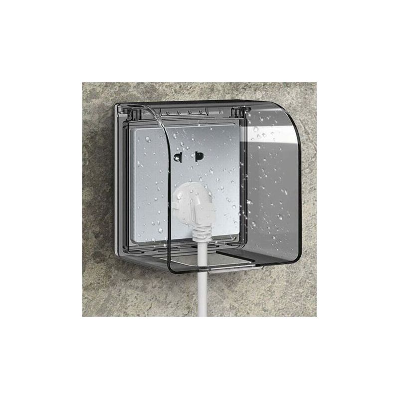 Fenoplasticaulisem Kindersichere Steckdosenabdeckung 86 Universalmodell Wasserdichte Steckdosenbox 12,2×10,8×7,3 Cm Wasserdichte Außensteckdosen Für Schalter