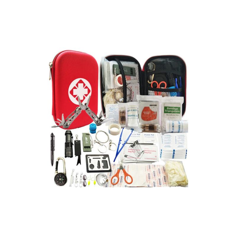 Fenoplasticaulisem – Kompaktes Erste-hilfe-set – Erste-hilfe-set Für 1 Bis 4 Personen – Überlebensset Für Wandern, Camping Und Jagen – Notfallausrüstung
